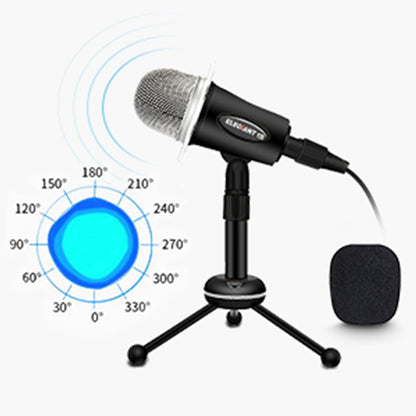 3.5mm Portable Condenser Microphone for Home Studio