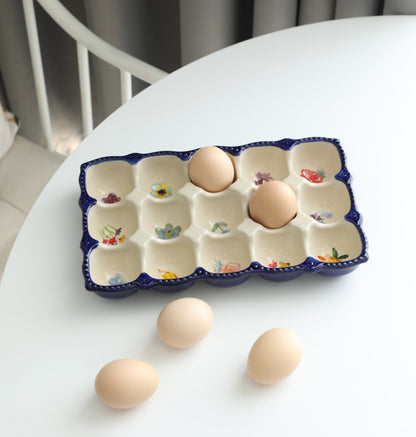 Poppy Ceramic Egg Tray