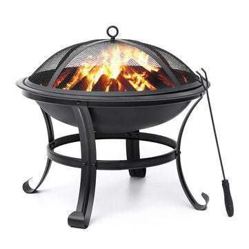 Flame Outdoor BBQ Grill Fire Pit Bowl