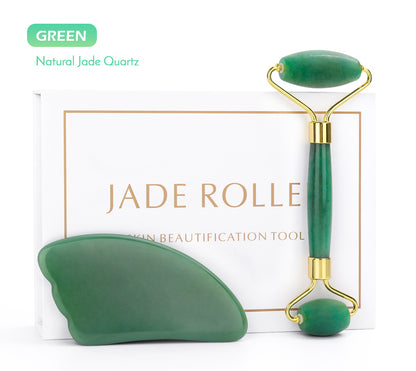 Rose Quartz Jade Roller - Beauty Set Gift Box - Beauty/Make Up