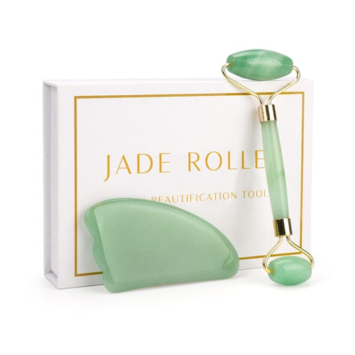 Rose Quartz Jade Roller - Beauty Set Gift Box - Beauty/Make Up